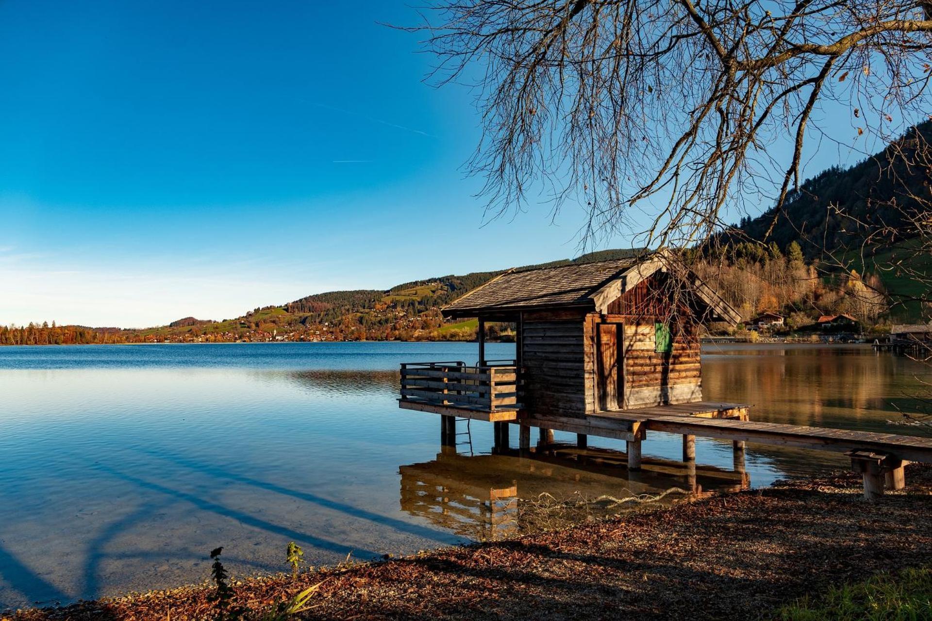 Studio Am Duernbach - Modern, Ruhig & Zentral Am Schliersee Mit Parkplatz 外观 照片